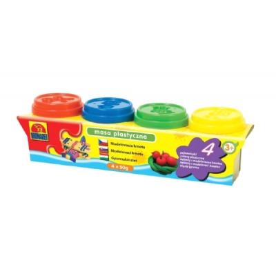 Plastelína TEDDIES 4x50g